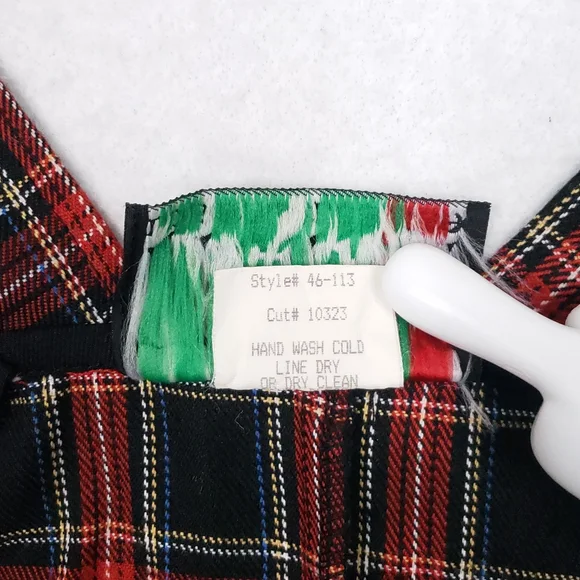 Rare Vintage Lip Service Plaid Punk Zip Up Goth Top - Picture 10 of 10